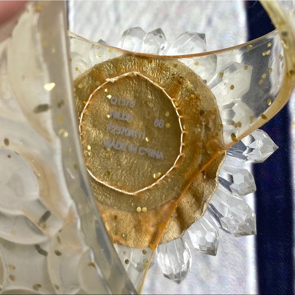 Coach sunflower gold and clear sandals size8 - Picture 7 of 7